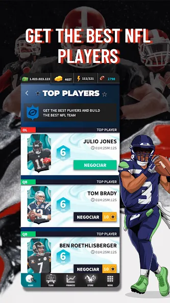 Взломанная Fantasy Football Bowl Manager (Американ)  [МОД Бесконечные деньги] — последняя версия apk на Андроид screen 3