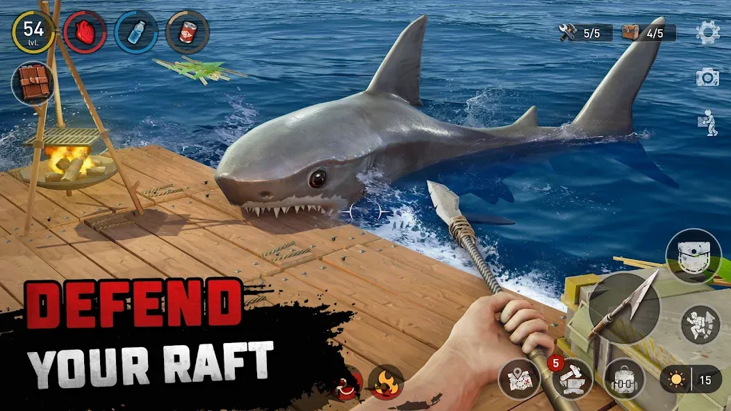 Взлом Raft® Survival — Ocean Nomad (Рафт)  [МОД Бесконечные монеты] — стабильная версия apk на Андроид screen 2