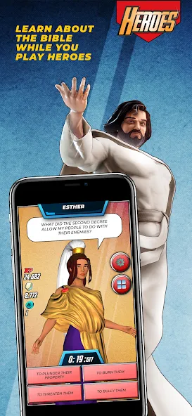 Взлом Bible Trivia Game: Heroes (Библейская игра викторина)  [МОД Menu] — стабильная версия apk на Андроид screen 2