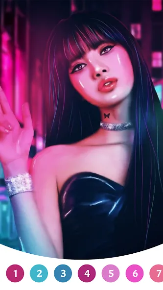 Скачать взлом BlackPink Paint by Number (БлэкПинк Раскраска по номерам)  [МОД Все открыто] — полная версия apk на Андроид screen 1