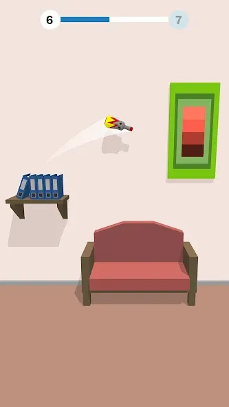 Взломанная Bottle Flip 3D — Tap & Jump (Ботл Флип 3Д)  [МОД Mega Pack] — полная версия apk на Андроид screen 4