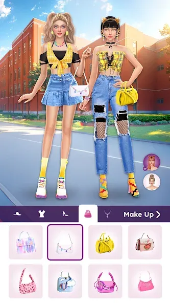 Взлом College Dress Up for Girls (Капель Макеовер)  [МОД Mega Pack] — полная версия apk на Андроид screen 5