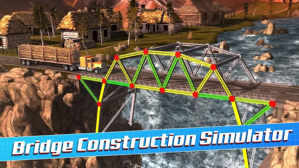 Взлом Bridge Construction Simulator (Бридж Конструкшн Симулятор)  [МОД Много монет] — последняя версия apk на Андроид screen 1