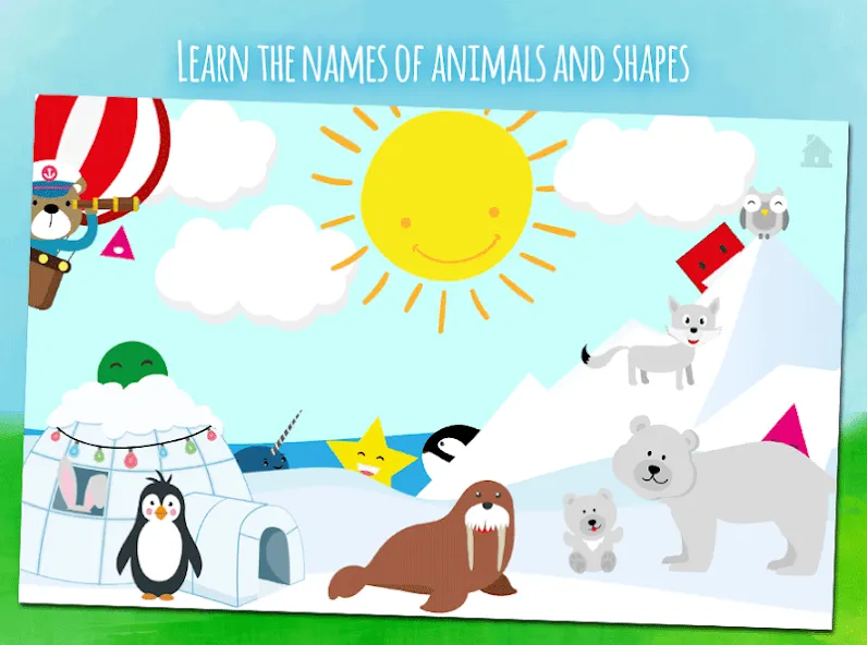 Взломанная Animals learn words for kids  [МОД Много монет] — стабильная версия apk на Андроид screen 2