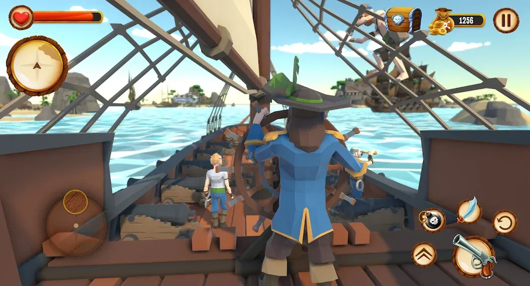 Взлом Pirate Polygon Caribbean Sea (Пиратская Полигон Карибское море)  [МОД Unlocked] — стабильная версия apk на Андроид screen 2