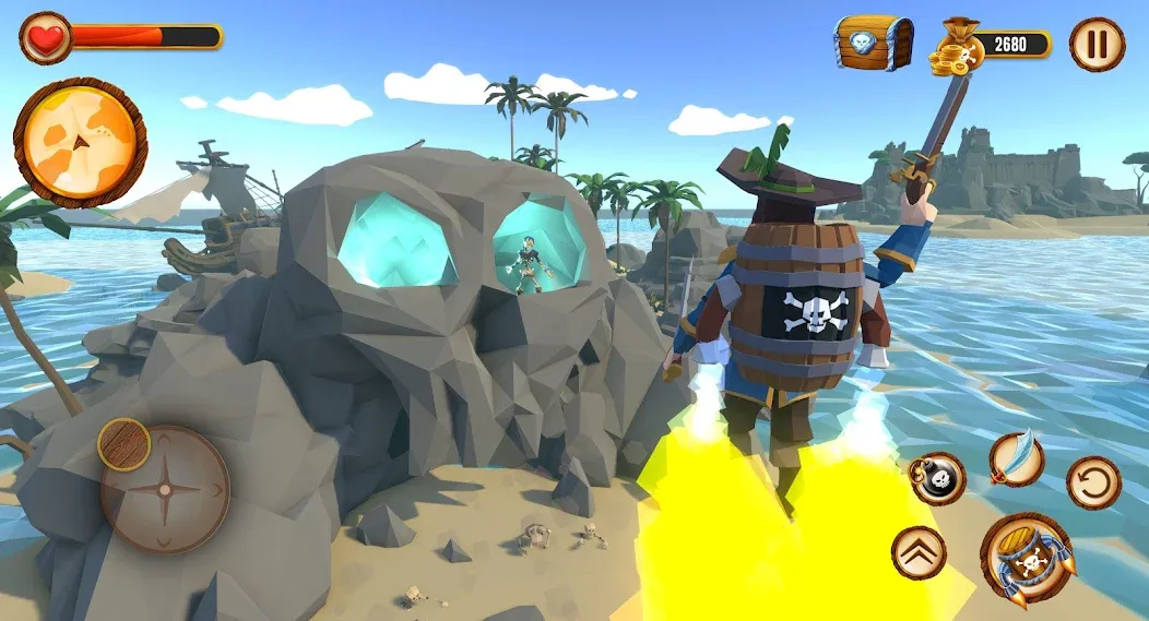 Взлом Pirate Polygon Caribbean Sea (Пиратская Полигон Карибское море)  [МОД Unlocked] — стабильная версия apk на Андроид screen 4