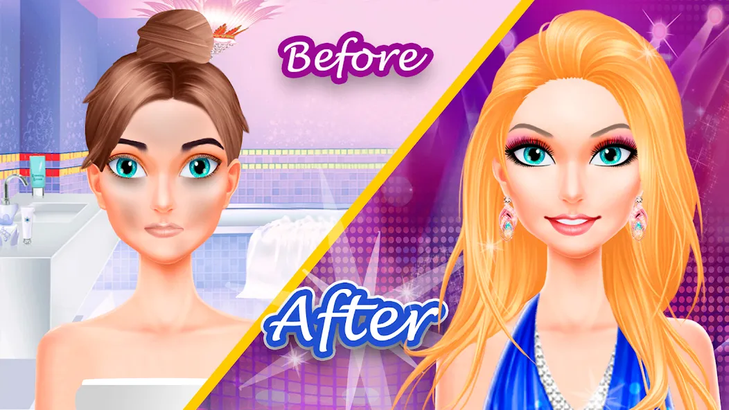 Взлом Makeup games makeover dress up  [МОД Все открыто] — стабильная версия apk на Андроид screen 1