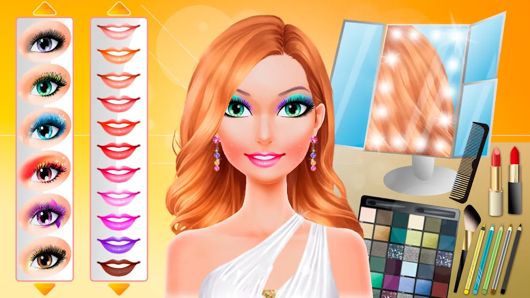 Взлом Makeup games makeover dress up  [МОД Все открыто] — стабильная версия apk на Андроид screen 3