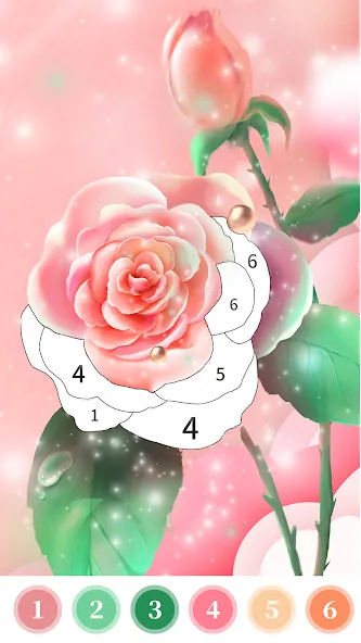 Взломанная Rose Coloring Book Color Games  [МОД Много монет] — стабильная версия apk на Андроид screen 1