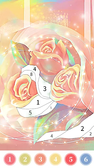 Взломанная Rose Coloring Book Color Games  [МОД Много монет] — стабильная версия apk на Андроид screen 2