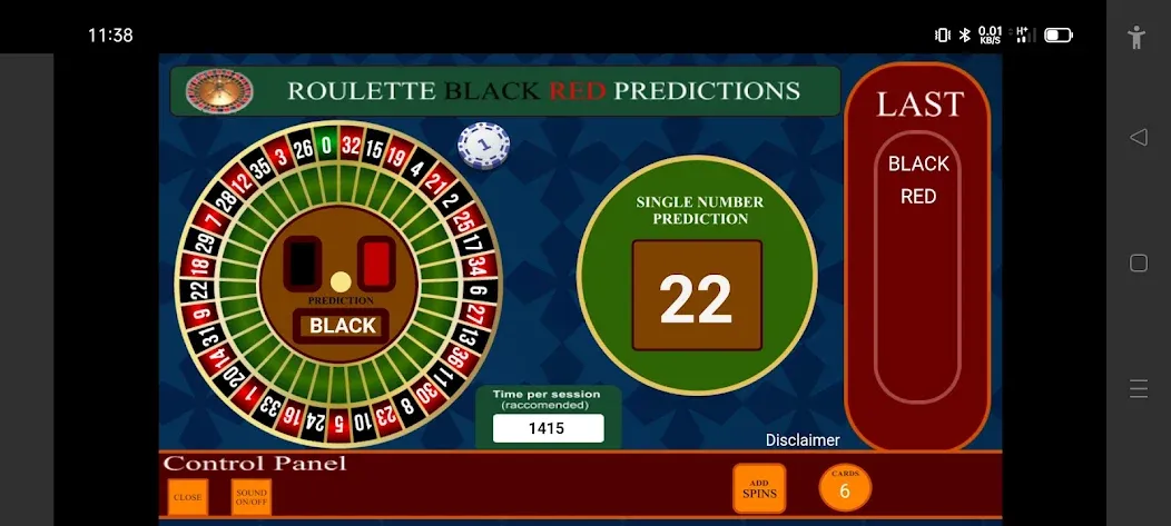 Скачать взломанную Roulette Black Red Calculator (Рулетка Черное Красное Калькулятор)  [МОД Много денег] — полная версия apk на Андроид screen 1