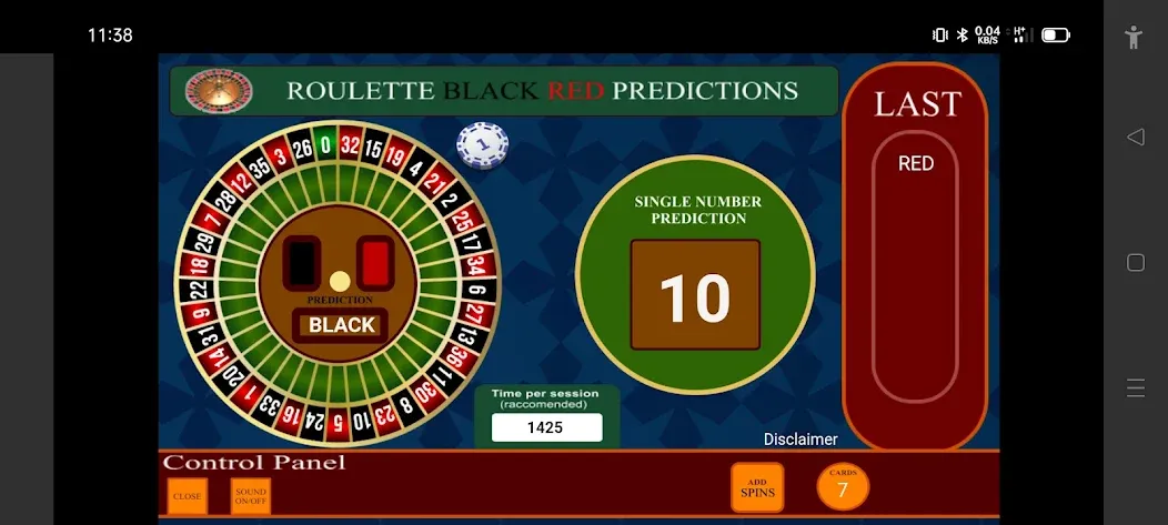 Скачать взломанную Roulette Black Red Calculator (Рулетка Черное Красное Калькулятор)  [МОД Много денег] — полная версия apk на Андроид screen 2