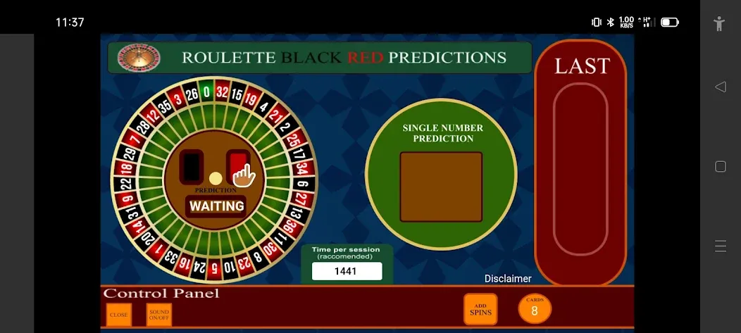 Скачать взломанную Roulette Black Red Calculator (Рулетка Черное Красное Калькулятор)  [МОД Много денег] — полная версия apk на Андроид screen 3