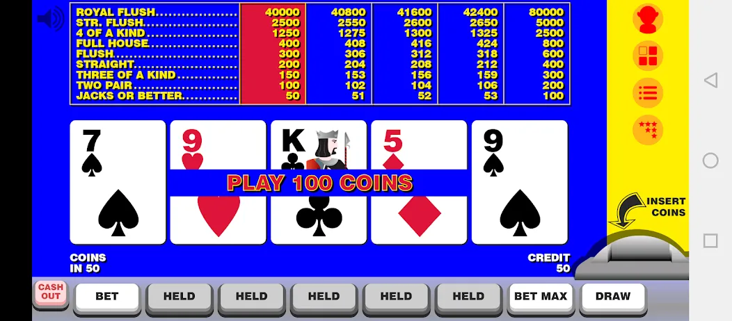 Взлом Video Poker with Double Up  [МОД Menu] — последняя версия apk на Андроид screen 1