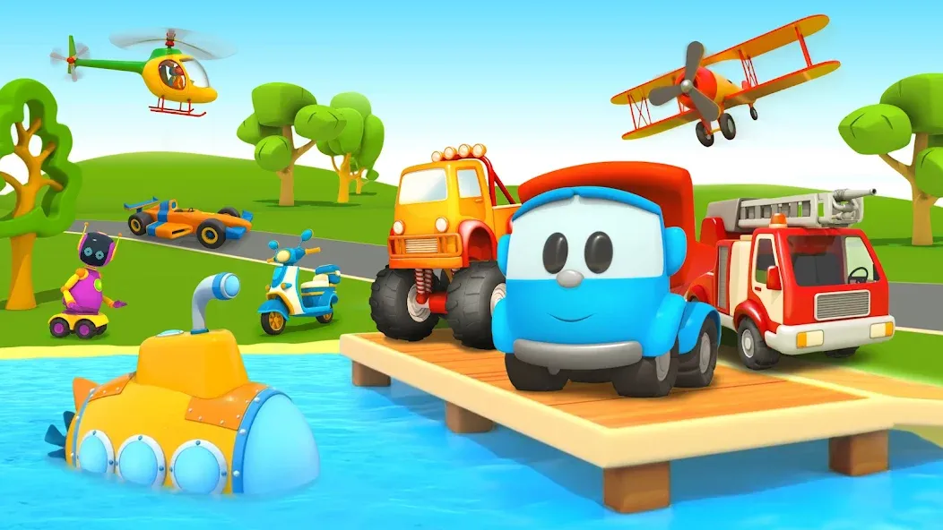 Взлом Leo 2: Puzzles & Cars for Kids  [МОД Бесконечные деньги] — стабильная версия apk на Андроид screen 1