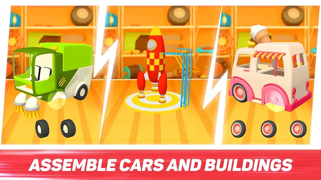 Скачать взломанную Leo Runner: car games for kids  [МОД Mega Pack] — стабильная версия apk на Андроид screen 2