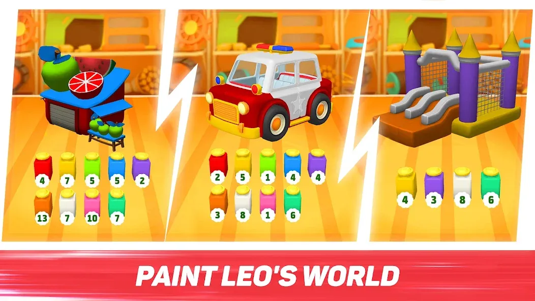 Скачать взломанную Leo Runner: car games for kids  [МОД Mega Pack] — стабильная версия apk на Андроид screen 3