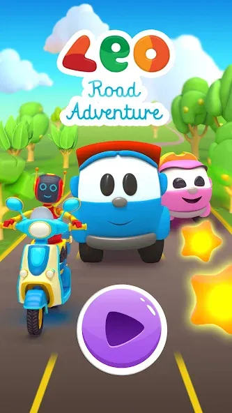 Скачать взломанную Leo Runner: car games for kids  [МОД Mega Pack] — стабильная версия apk на Андроид screen 5