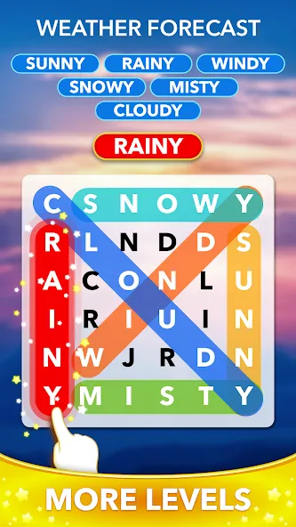 Взлом Word Heaps Search — Word Games (Ворд Хипс Срч)  [МОД Бесконечные монеты] — стабильная версия apk на Андроид screen 5
