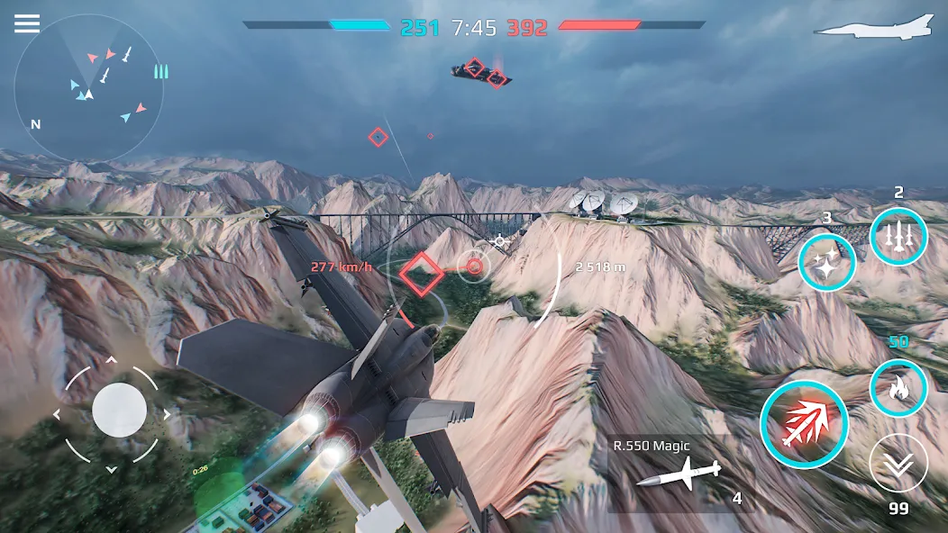 Скачать взломанную Sky Combat: War Planes Online (Скай Комбат)  [МОД Меню] — стабильная версия apk на Андроид screen 2