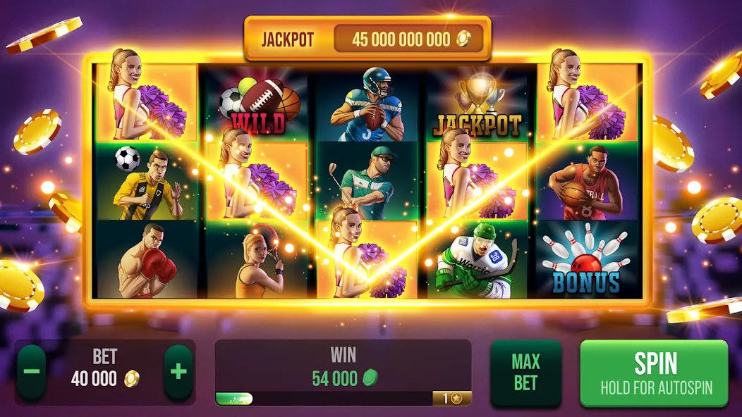 Скачать взломанную Casino All Star: Poker & Slots (Казино Олл Стар)  [МОД Бесконечные монеты] — полная версия apk на Андроид screen 3