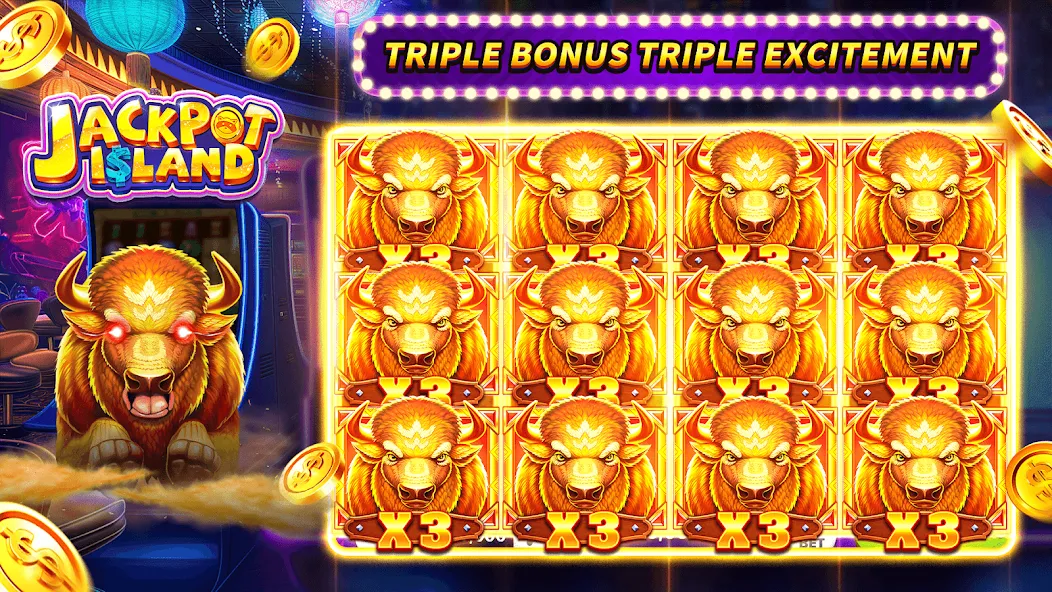 Скачать взлом Jackpot Island — Slots Machine (Джекпот Айленд)  [МОД Все открыто] — последняя версия apk на Андроид screen 5