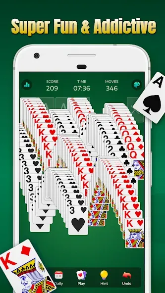 Скачать взлом Solitaire — Classic Card Games  [МОД Бесконечные монеты] — полная версия apk на Андроид screen 2