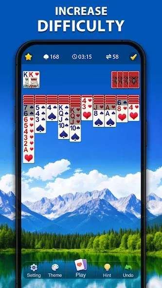 Взлом Spider Solitaire Classic  [МОД Много монет] — последняя версия apk на Андроид screen 3