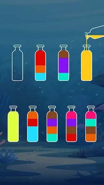 Скачать взломанную SortPuz™: Water Sort Puzzle (СортПаз)  [МОД Много монет] — полная версия apk на Андроид screen 3