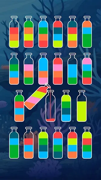 Скачать взломанную SortPuz™: Water Sort Puzzle (СортПаз)  [МОД Много монет] — полная версия apk на Андроид screen 4