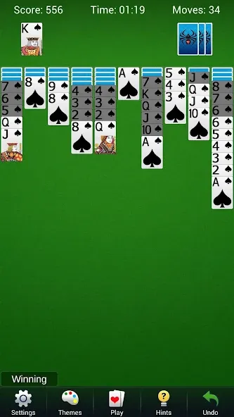 Скачать взлом Spider Solitaire — Card Games  [МОД Menu] — стабильная версия apk на Андроид screen 1