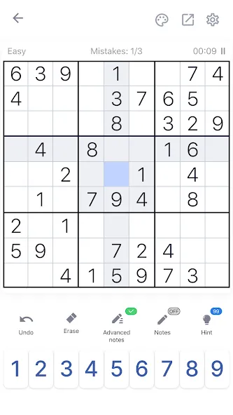 Скачать взлом Sudoku — Classic Sudoku Puzzle  [МОД Бесконечные деньги] — последняя версия apk на Андроид screen 1