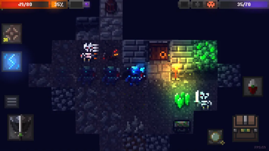 Взлом Caves (Roguelike) (Кэйвс)  [МОД Много монет] — последняя версия apk на Андроид screen 1