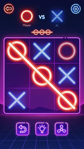 Взлом Tic Tac Toe 2 Player: XOXO  [МОД Все открыто] — полная версия apk на Андроид screen 1