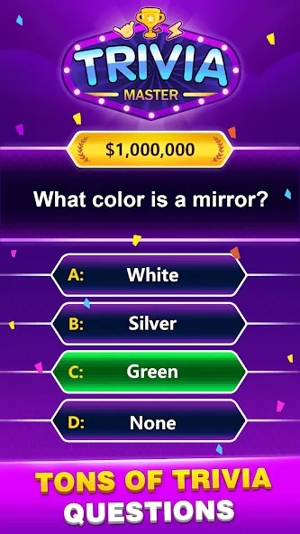 Скачать взломанную Trivia Master — Word Quiz Game (ТРИВИЯ Мастер)  [МОД Меню] — стабильная версия apk на Андроид screen 4