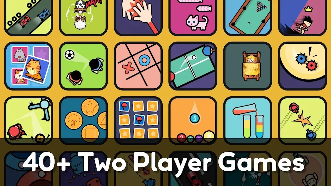 Скачать взлом Two Player Games: 2 Player Joy  [МОД Mega Pack] — стабильная версия apk на Андроид screen 1