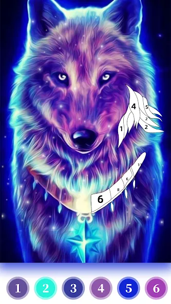 Взлом Wolf Coloring Book Color Game (Вульф Колоринг Бук Колор Гейм)  [МОД Mega Pack] — полная версия apk на Андроид screen 1