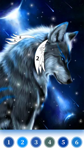 Взлом Wolf Coloring Book Color Game (Вульф Колоринг Бук Колор Гейм)  [МОД Mega Pack] — полная версия apk на Андроид screen 2