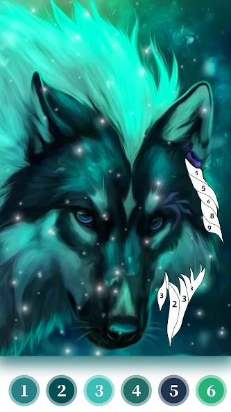 Взлом Wolf Coloring Book Color Game (Вульф Колоринг Бук Колор Гейм)  [МОД Mega Pack] — полная версия apk на Андроид screen 3