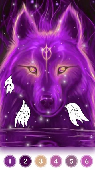 Взлом Wolf Coloring Book Color Game (Вульф Колоринг Бук Колор Гейм)  [МОД Mega Pack] — полная версия apk на Андроид screen 4