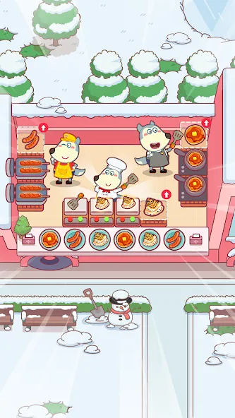 Взлом Wolfoo Snack Bar, Restaurant  [МОД Бесконечные монеты] — полная версия apk на Андроид screen 3