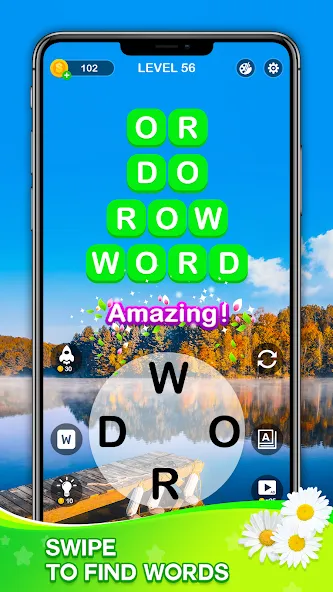 Скачать взлом Word Connect — Train Brain (Ворд Коннект)  [МОД Unlimited Money] — полная версия apk на Андроид screen 1