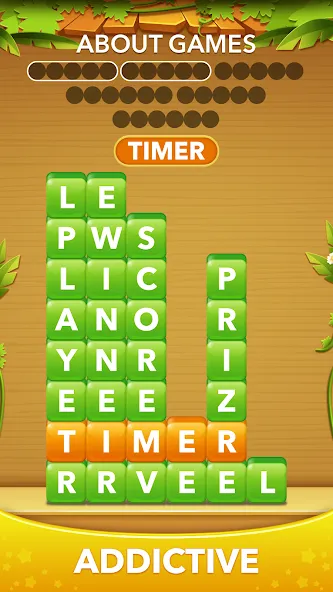 Взломанная Word Heaps -Connect Stack Word  [МОД Бесконечные монеты] — полная версия apk на Андроид screen 4
