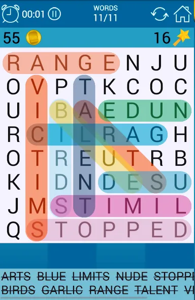 Взлом Word Search  [МОД Все открыто] — полная версия apk на Андроид screen 1